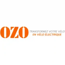 Logo de la marque Ozo, entreprise spécialisée dans la conversion de vélos en vélos électriques avec des kits d'électrification. Marque partenaire de Doc Bike Service